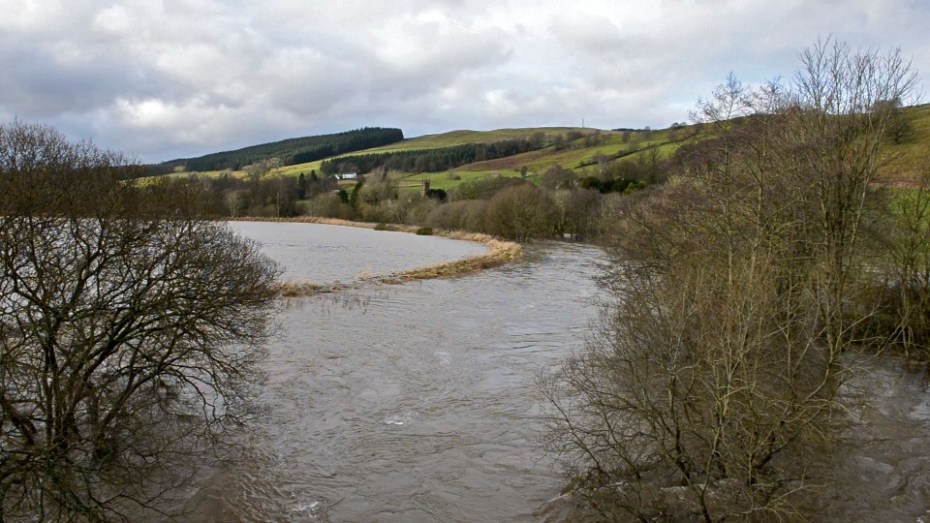 river over it's banks