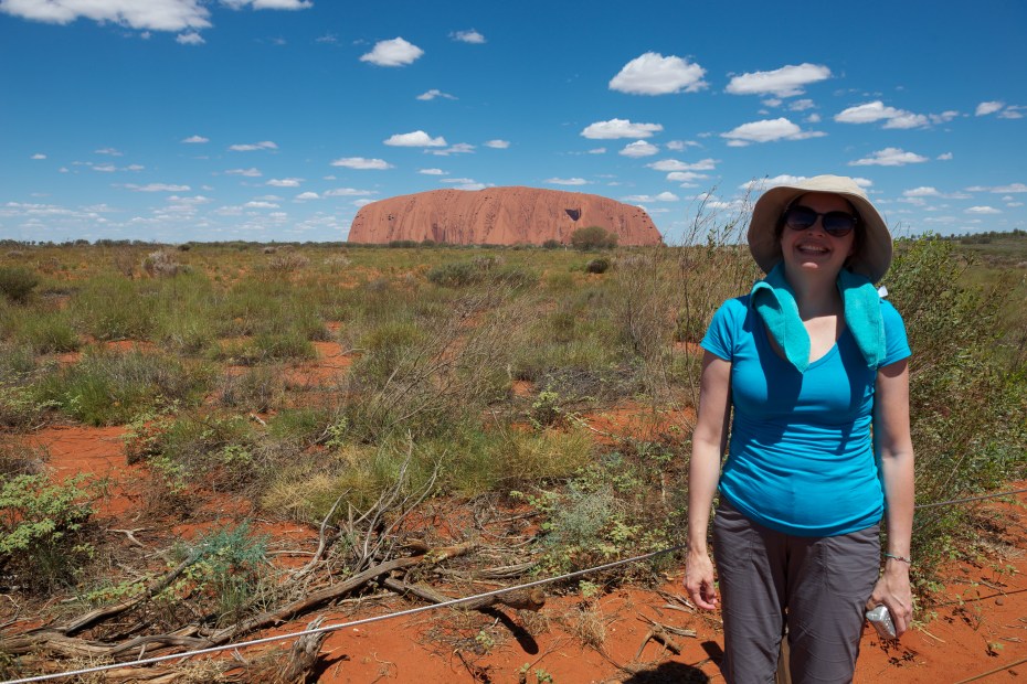 Rebecca and Uluru