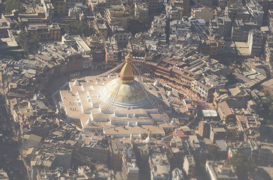 Boudhanath Stupa from above