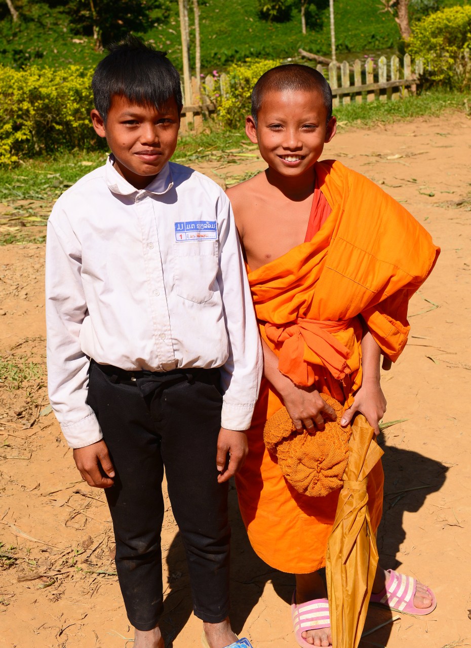 young monk &amp; boy